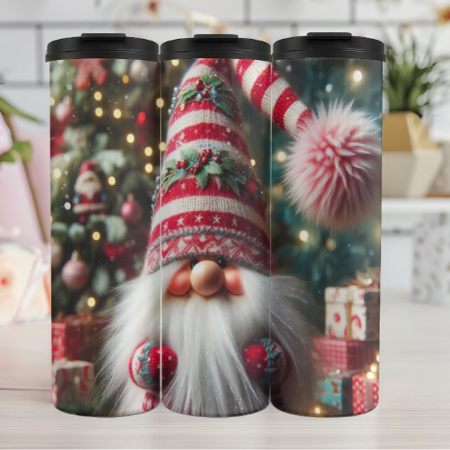 Termo Gnome feliz con Gorra a rayas (Subido por el creador)