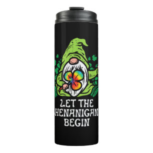 Termo Gnome Tie Dye Shamrock Que Los Shenanigans Empiece
