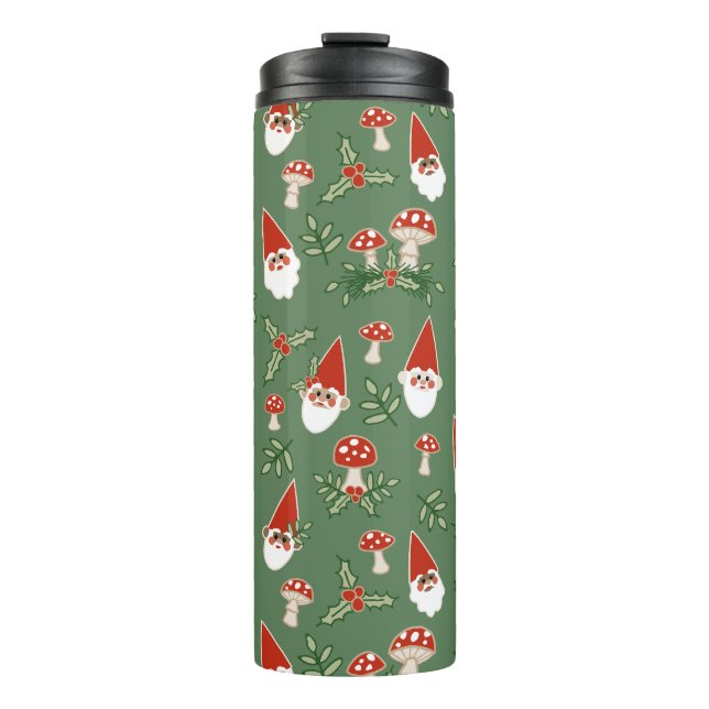 Termo Gnomes and Mushrooms on Fern Thermal Tumbler (Anverso)