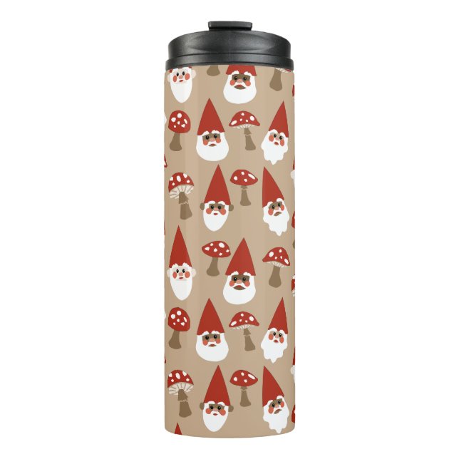 Termo Gnomes y hongos Tumbler térmico (Anverso)