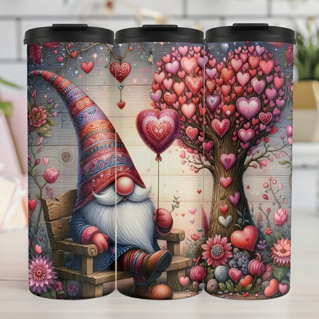 Termo Gnomo del Día de San Valentín Corazón Árbol (Subido por el creador)