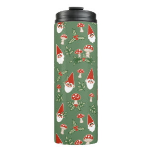 Termo Gnomos y Hongos en Taza Térmica de Helecho