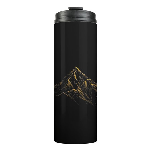Termo Gold textured abstract mountain lineart (Anverso)