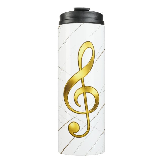 Termo Gold Treble Clef Marble Home Decor (Anverso)