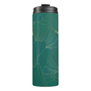 Termo Golden Ginkgo deja el Art Deco