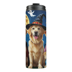 Termo Golden Retriever Dogs Pumpkin Halloween Funny