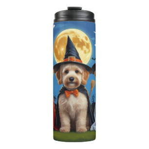 Termo Goldendoodle Dogs Pumpkin Halloween Funny