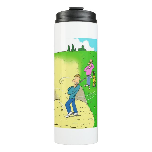 Termo Golf atascado en un Personalizado de Bunker - Grac (Anverso)