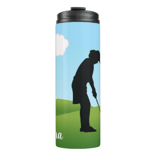 Termo Golfing Golfer Design Thermal Tumbler