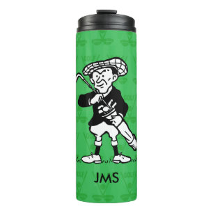 Termo Golfista personalizado del dibujo animado del golf