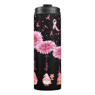 Termo Gome Cinta rosa Fe Esperanza y Amor Negro