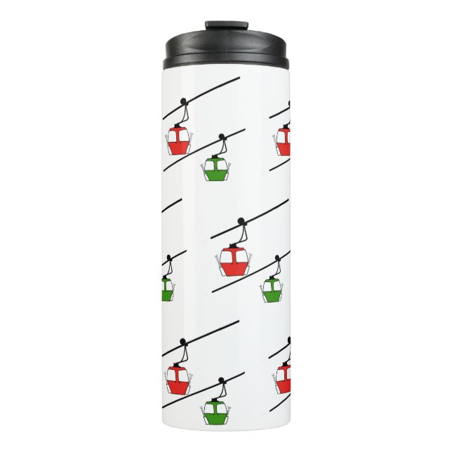 Termo Góndolas rojas y verdes en tumblers térmicos (Anverso)