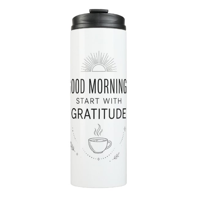 Termo Good Mornings Gratitude Tumbler (Anverso)