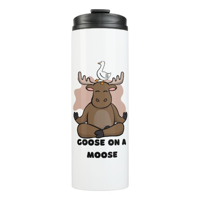 Termo Goose on the Moose Animal Funny (Anverso)