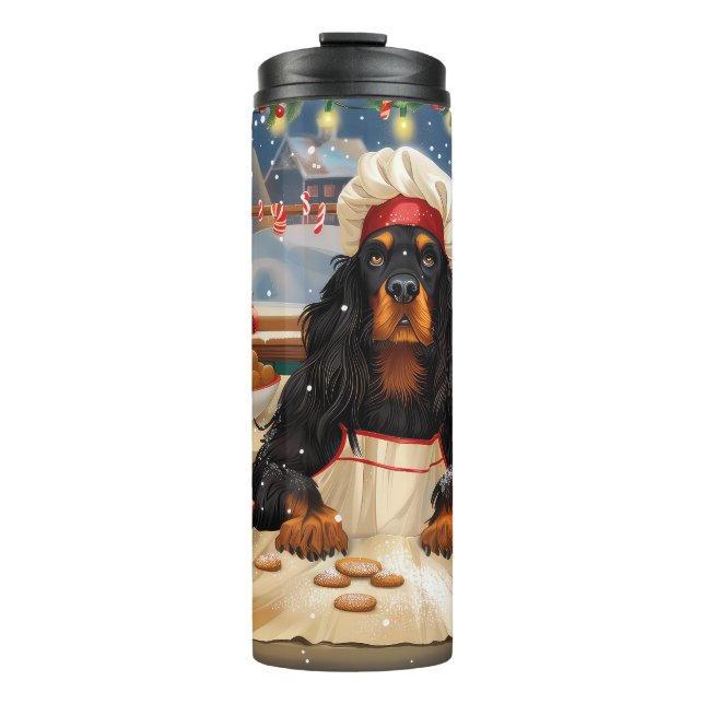 Termo Gordon Setter Holiday Baking: Navidades festivos (Anverso)