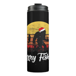 Termo Gorila de Navidad Sombrero de Santa Feliz Pescado