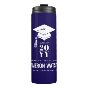 Termo Gorra Personalizada Moderna y Graduación con Borla