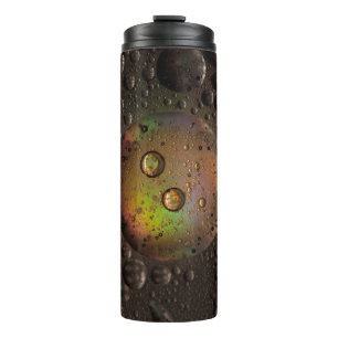 Termo Gotas de agua en el panel de vidrio