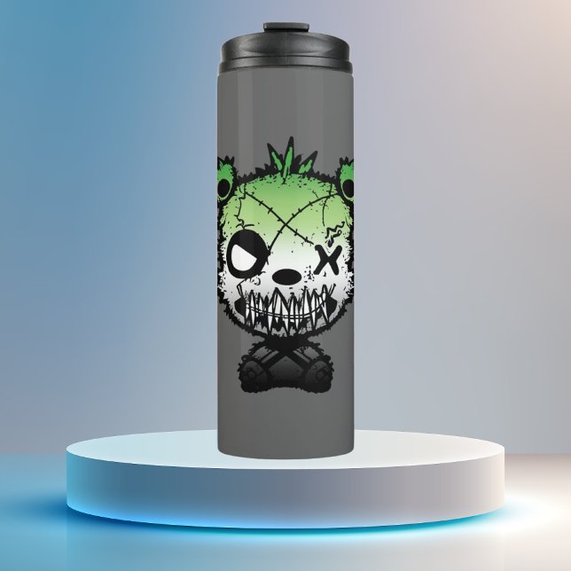 Termo Gótico Aromántico Oso de Bandera Orgullo (Subido por el creador)