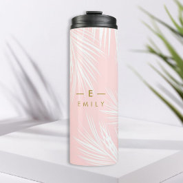 Termo Gourde Tropical Pink, Cadeau Demoiselle d'honneur
