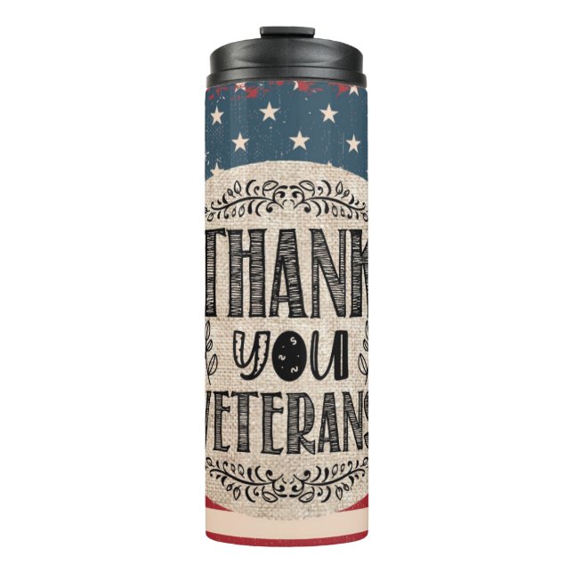 Termo Gracias Veteranos Termal Tumbler (Anverso)