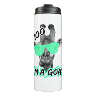Termo Graciosa jirafa Shirt Moo Soy un animal de zoológi
