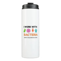 Graciosa Microbiología Mug - 'Juego con bacterias'