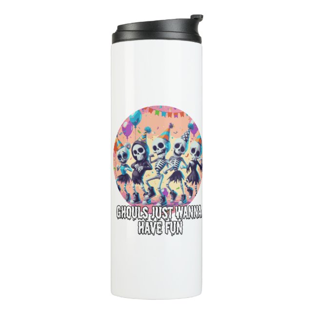 Termo Graciosas Guías De Halloween Quieren Divertirse Fi (Rotado hacia la izquierda)