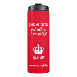 Termo Gracioso Café Estilo de nombre personalizado