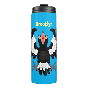 Termo Gracioso ilustracion de personalizado magpie austr