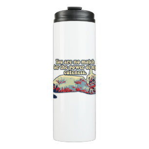 Termo Gracioso meme de gatos enojado para los propietari