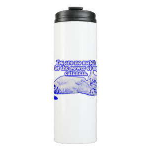 Termo Gracioso meme de gatos gruñón para los amantes de