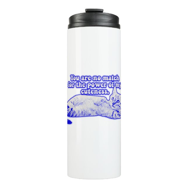 Termo Gracioso meme de gatos gruñón para los amantes de  (Anverso)