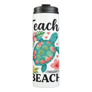 Termo Gracioso profesor de playa Tortuga de verano