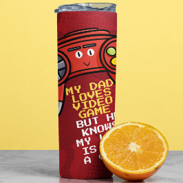 Termo Gracioso saludo del Día del Padre con Goystick Roj