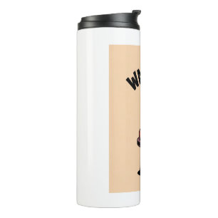 Termo Gracioso Skeleton Halloween Café Thermal Tumbler