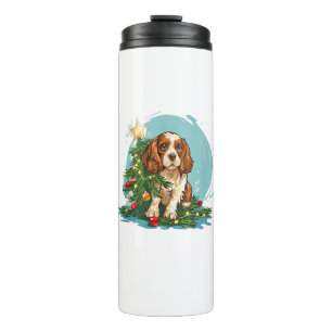 Termo Gracioso traje de perro festivo con Navidades deco