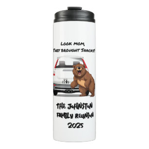 Termo Gracioso Tumbler de Bebida Termal Temática de Camp