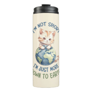 Termo Gracioso y lindo gato - Abajo a la Tierra (2)