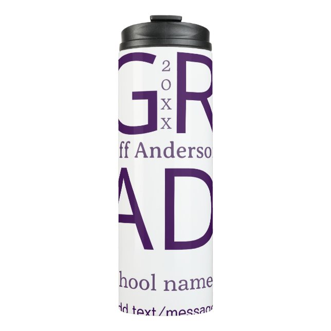 Termo Grad typography modern graduation simple minimal c (Anverso)