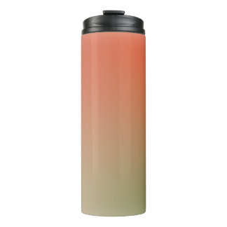 Termo gradiente de forma libre naranja verde en tumbler
