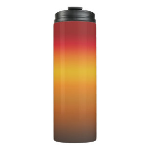 Termo Gradiente de sol Naranja rojo vibrante amarillo na