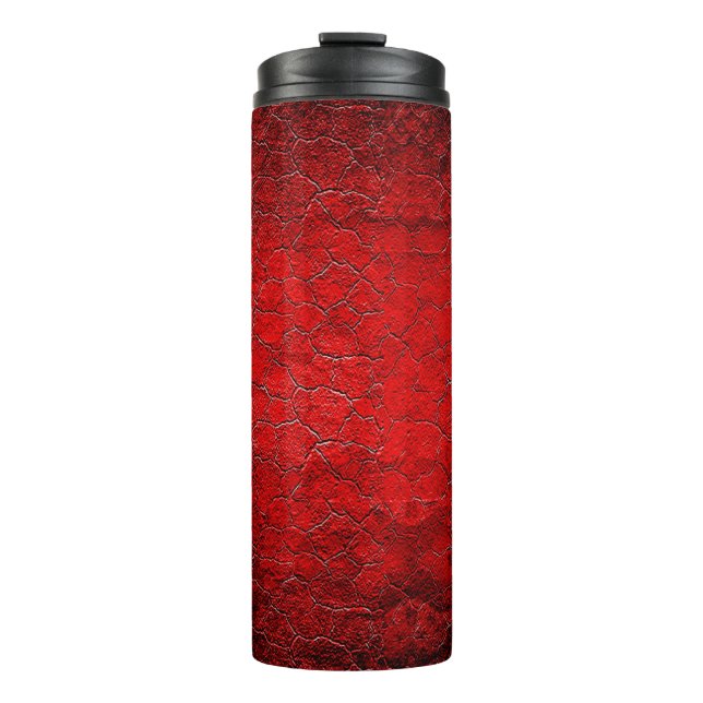 Termo Gradiente negro de textura de grifo rojo (Anverso)