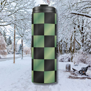 Termo Gradiente negro verde oliva moderno controlado