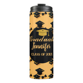 Termo Graduación de escritura moderna y elegante persona