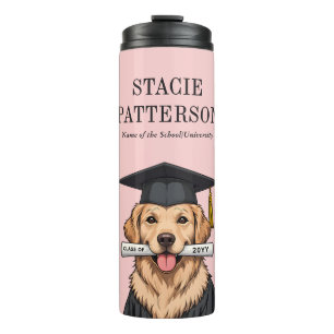 Termo Graduación de personalizado Perro recuperador de o