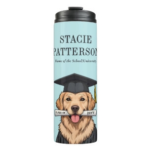 Termo Graduación de personalizado Perro recuperador de o