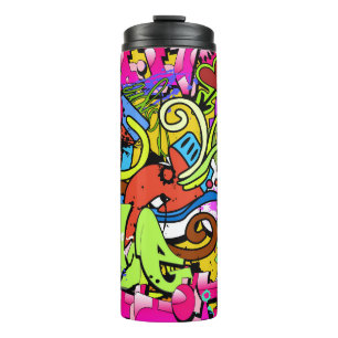 Termo Graffiti Art: fondo estilo Hip-Hop