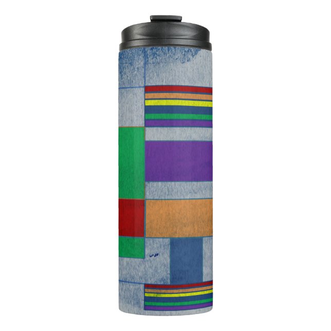 Termo Graffiti de arcoiris con el Tumbler térmico MidMod (Anverso)