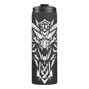 Termo Gráfico de Cabeza de Demonio Tribal por BurnsIn